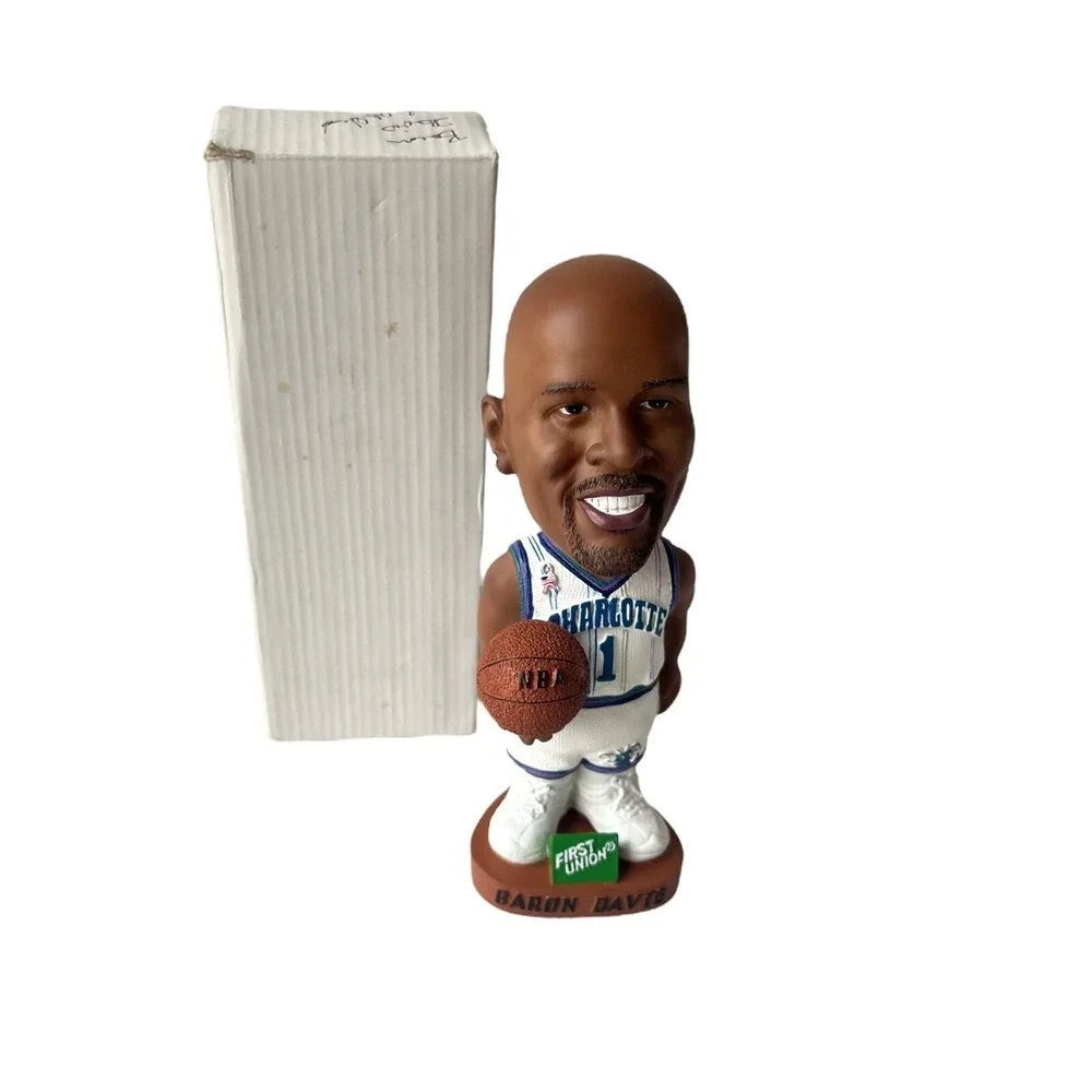 Baron Davis Bobblehead NBA Charlotte Hornets Basketball First Union